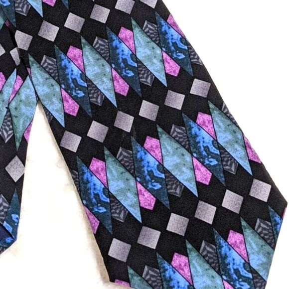 Men's Vintage 100% Silk Tie - Cocktail Collection (Vodka Under a Microscope) - Picture 5 of 12